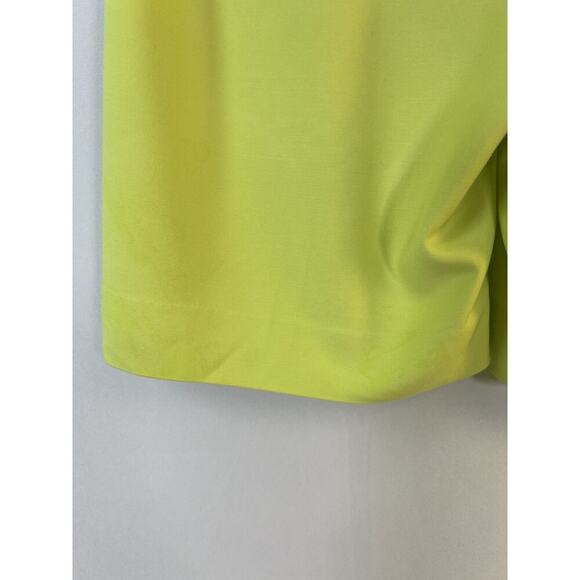 J. Crew Women's Pleated Crepe Chino Dress Shorts Green size 6 Preppy Coastal - Picture 8 of 14